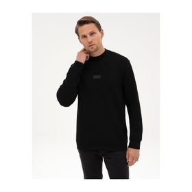 Pierre Cardin 50316633-VR046 Siyah Regular Fit Erkek Sweatshirt