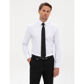 Pierre Cardin 50316734-VR013 Beyaz Slim Fit Uzun Kollu Basic Erkek Gömlek
