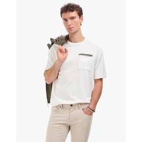 Pierre Cardin 50321162-VR019 Ekru Erkek T-shirt