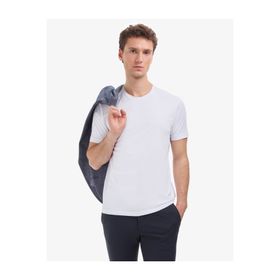 Pierre Cardin 50325299-VR013 Beyaz Regular Fit Bisiklet Yaka Erkek Tişört