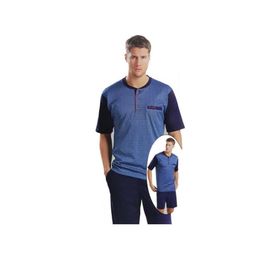 Pierre Cardin 5038 Lacivert 3'lü Çeyizlik Şortlu Erkek Pijama Takım
