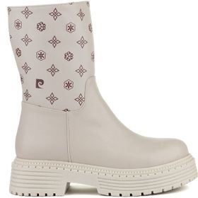 Pierre Cardin 54136 Krem Comfort Sıcak Astar Fermuarlı Kadın Bot