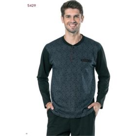 Pierre Cardin 5429 Siyah Erkek Pijama Takımı