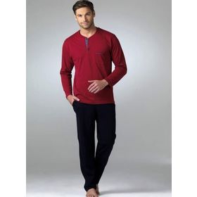 Pierre Cardin 5454 Bordo Erkek Pijama Takımı