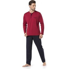 Pierre Cardin 5560 Bordo 5'li Penye Ropdöşambır Damat Pijama Set