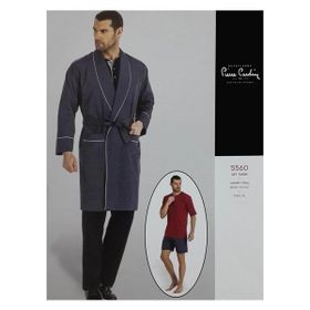 Pierre Cardin 5560 Bordo 5'li Penye Ropdöşambır Damat Pijama Set
