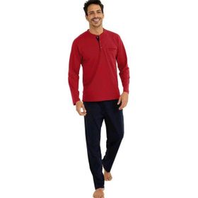 Pierre Cardin 5560 Bordo 5'li Penye Ropdöşambır Damat Pijama Set