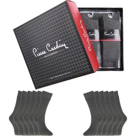 Pierre Cardin 575 Kışlık Termal Yünlü Havlu 12li Paket Gri Erkek Çorap