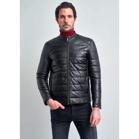 Pierre Cardin 58 Siyah Erkek Deri Ceket