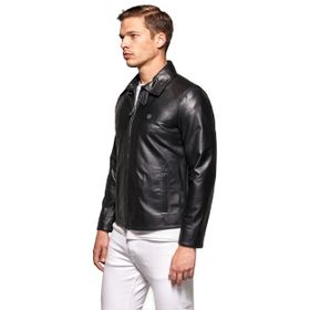Pierre Cardin 58 Siyah Erkek Deri Ceket