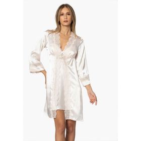 Pierre Cardin 6010 İnci 6'lı Saten Gecelik Sabahlık Çeyiz Seti