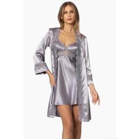 Pierre Cardin 6010 Royal 6'lı Saten Gecelik Sabahlık Çeyiz Seti