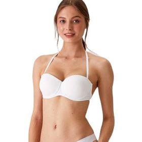 Pierre Cardin 6022 Beyaz Siena Dolgusuz Straplez Sütyen