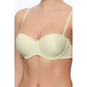 Pierre Cardin 6025 Beyaz Balenli Destekli Straplez Sütyen