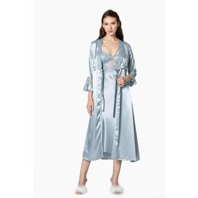 Pierre Cardin 6025 Mist 6'lı Uzun Gecelik Sabahlık Set
