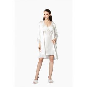Pierre Cardin 6040 Ekru 6'lı Kısa Gecelik Sabahlık Çeyiz Set