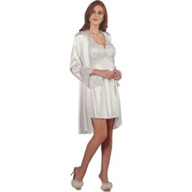 Pierre Cardin 6040 Ekru 6'lı Kısa Gecelik Sabahlık Çeyiz Set