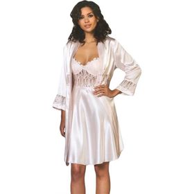 Pierre Cardin 6285 6'lı Saten Gecelik Sabahlık Çeyiz Seti