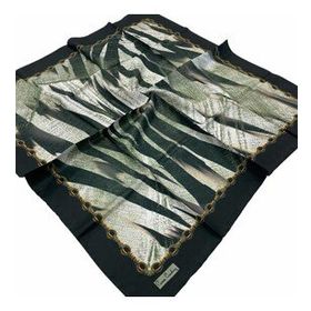 Pierre Cardin 6298438-918 Koyu Yeşil Zebra Desen Eşarp