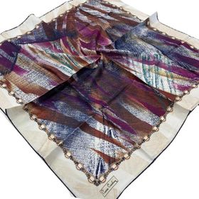 Pierre Cardin 6298438-922 Krem Lacivert Zebra Desen Eşarp