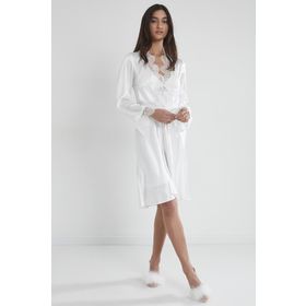 Pierre Cardin 6335 Ekru 6'lı Midi Gecelik Sabahlık Set