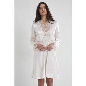 Pierre Cardin 6335 İnci 6'lı Midi Gecelik Sabahlık Set
