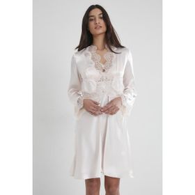 Pierre Cardin 6335 İnci 6'lı Midi Gecelik Sabahlık Set