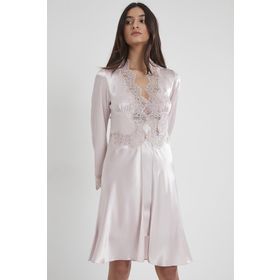 Pierre Cardin 6335 Pudra 6'lı Midi Gecelik Sabahlık Set