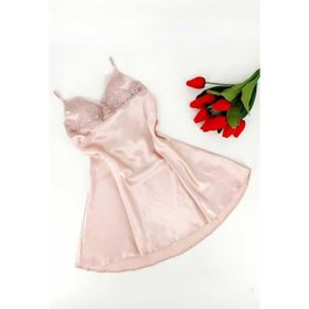 Pierre Cardin 6335 Pudra 6'lı Midi Gecelik Sabahlık Set