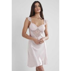 Pierre Cardin 635 Pudra Askılı Kısa Gecelik