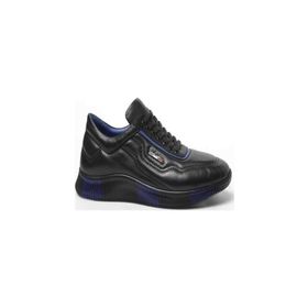 Pierre Cardin 649405 Siyah Mavi Erkek Spor Ayakkabı