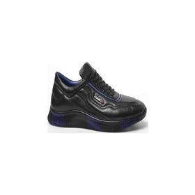Pierre Cardin 649405 Siyah Mavi Erkek Spor Ayakkabı