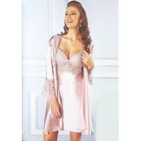 Pierre Cardin 6625 6'lı Kaplı Midi Gecelik Sabahlık Set
