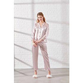 Pierre Cardin 6625 Pudra Kısa Gecelikli 6'lı ipek Set