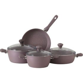 Pierre Cardin 7 Parça Graniks Mor Tencere Seti