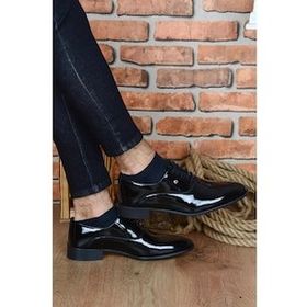 Pierre Cardin 7017 Siyah Rugan Erkek Klasik Ayakkabı