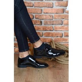 Pierre Cardin 7028 Siyah Rugan Erkek Klasik Ayakkabı