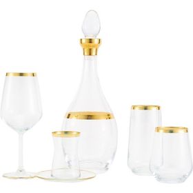 ‎Pierre Cardin 71120824 31 Parça Arty Gold Cam Bardak Takımı