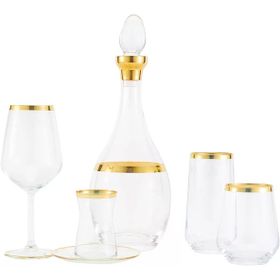 ‎Pierre Cardin 71120824 31 Parça Arty Gold Cam Bardak Takımı