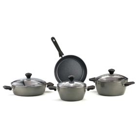 Pierre Cardin 71301094 Diamond Cook Granit 7 Parça Gri Tencere Seti