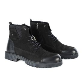 Pierre Cardin 77650 Siyah Nubuk Deri Erkek Bot