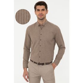 Pierre Cardin Acık Kahverengı Erkek Gömlek