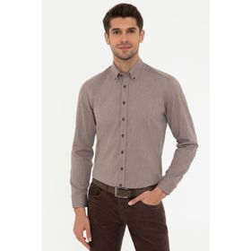 Pierre Cardin Acık Kahverengı Erkek Gömlek