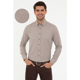 Pierre Cardin Acık Kahverengı Erkek Gömlek