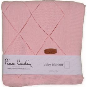 Pierre Cardin Açık Pembe Baklava Triko Battaniyesi