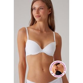 Pierre Cardin Beyaz 6112 Como Destekli Micro Dekolte Sütyen