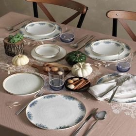 Pierre Cardin Bohem Mavi 6 Kişilik Porselen Yemek Takımı