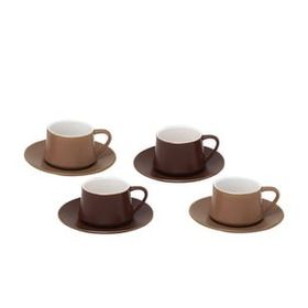 Pierre Cardin Browny 4'lü 120 cc Kahve Fincanı Seti