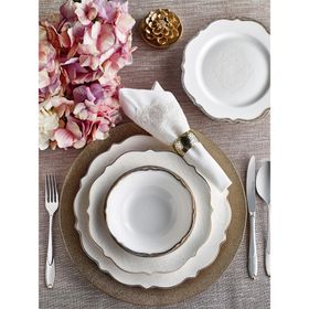 Pierre Cardin Eliza Beyaz 60 Parça 12 Kişilik Yemek Takımı
