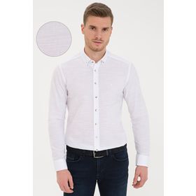 Pierre Cardin G021GL004 Beyaz Uzun Kol Erkek Gömlek